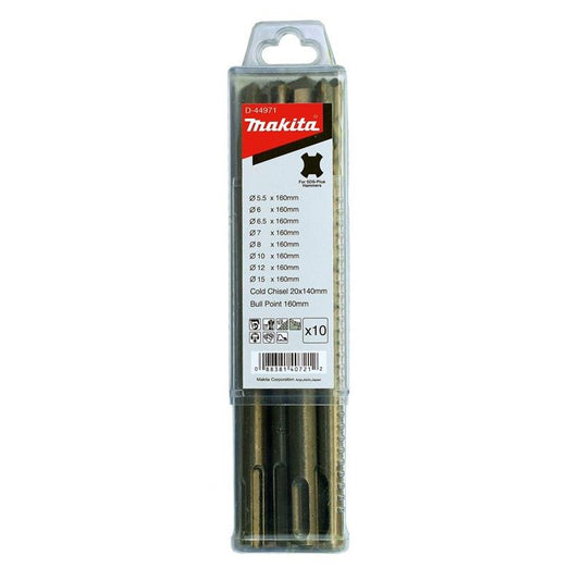 SDS+ Chisels and Drill Bits Set Makita 10 pcs.