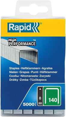 Скобы Rapid, тип 140; 10,6 x 8 мм; 5000 шт.