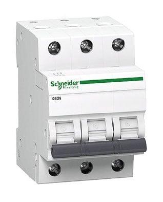 Wyłącznik automatyczny Shneider K60N, 3P, B, 6kA, 16 A