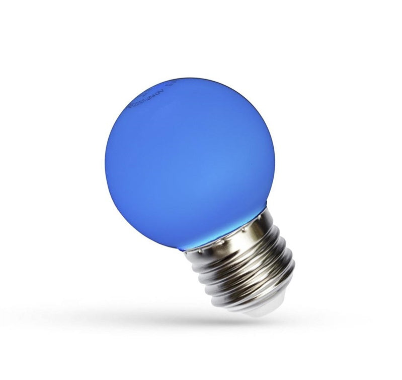 Lemputė Spectrum LED, P45, E27, 1W, mėlynos spalvos