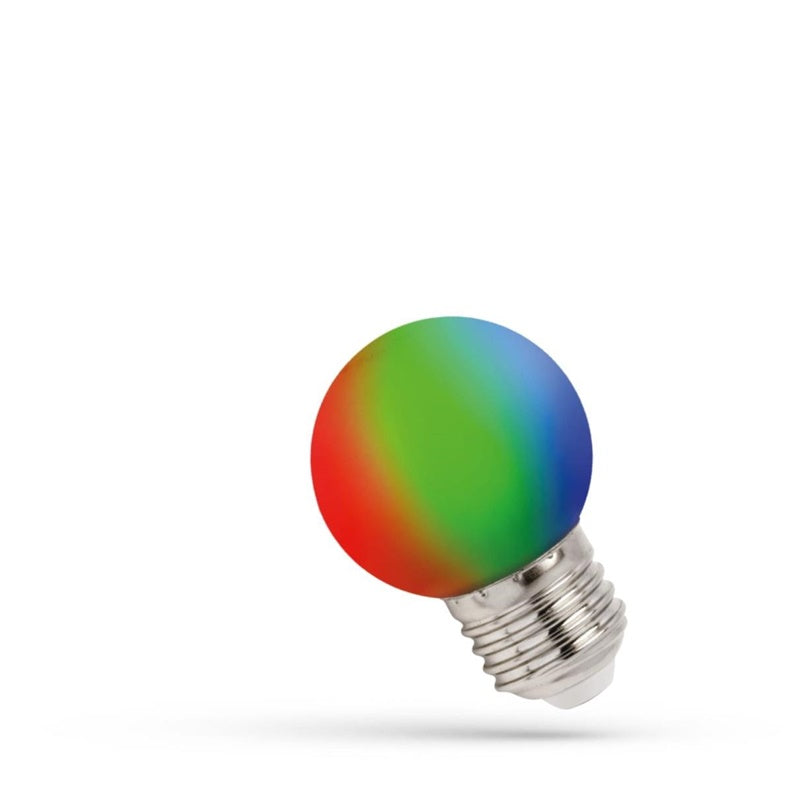 Lemputė Spectrum LED, P45, E27, 1 W, 10 lm, RGB