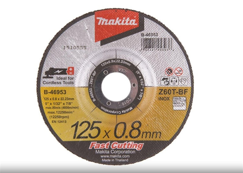 Tarcza do cięcia stali nierdzewnej Makita, 125 x 0.8 mm