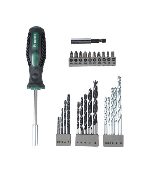 Bosch Screwdriver Bit and Drill Bit Set, 27 pcs.