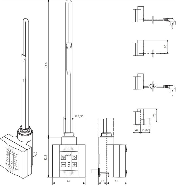 "Terma" KTX 4 heating element control unit