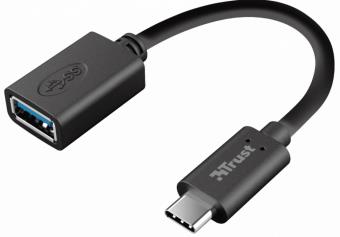 Adapter TRUST USB typu C M, USB typu A F, czarny 20967