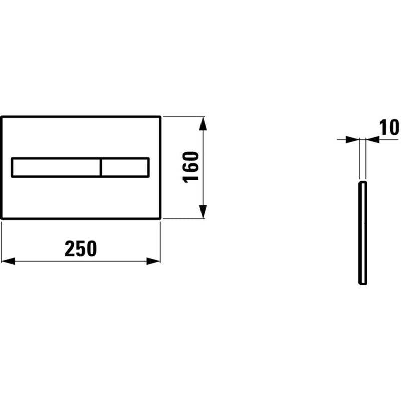 Mygtukas nuleidimo Laufen H895661