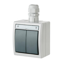 Switch ELEKTRO-PLAST AQUANT, 2-gang, IP65