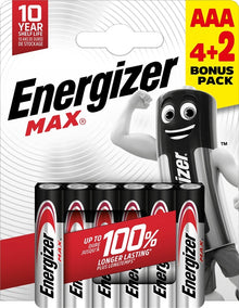 Elementy ENERGIZER AAA/LR03, 1,5V, 6 szt.