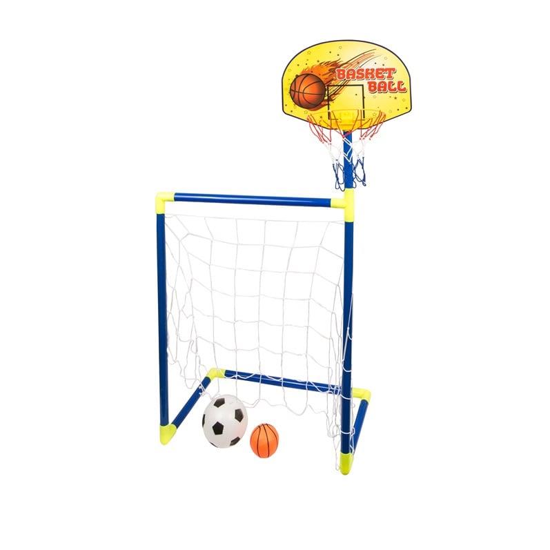 Toy football goal with basketball hoop 520062011