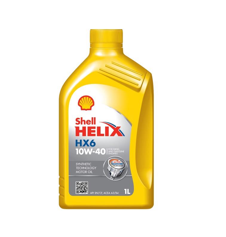 Car engine oil Shell Helix HX6, 10W-40, 1 l