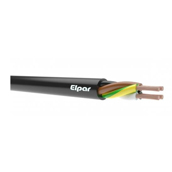 Guminis kabelis Elpar H05RR-F, 5 x 1,5 mm²