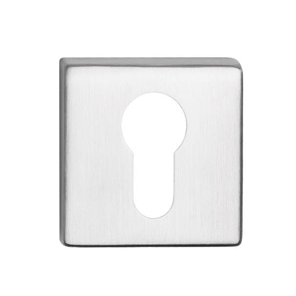 Door escutcheon for cylinder Metal-Bud Topaz, stainless steel