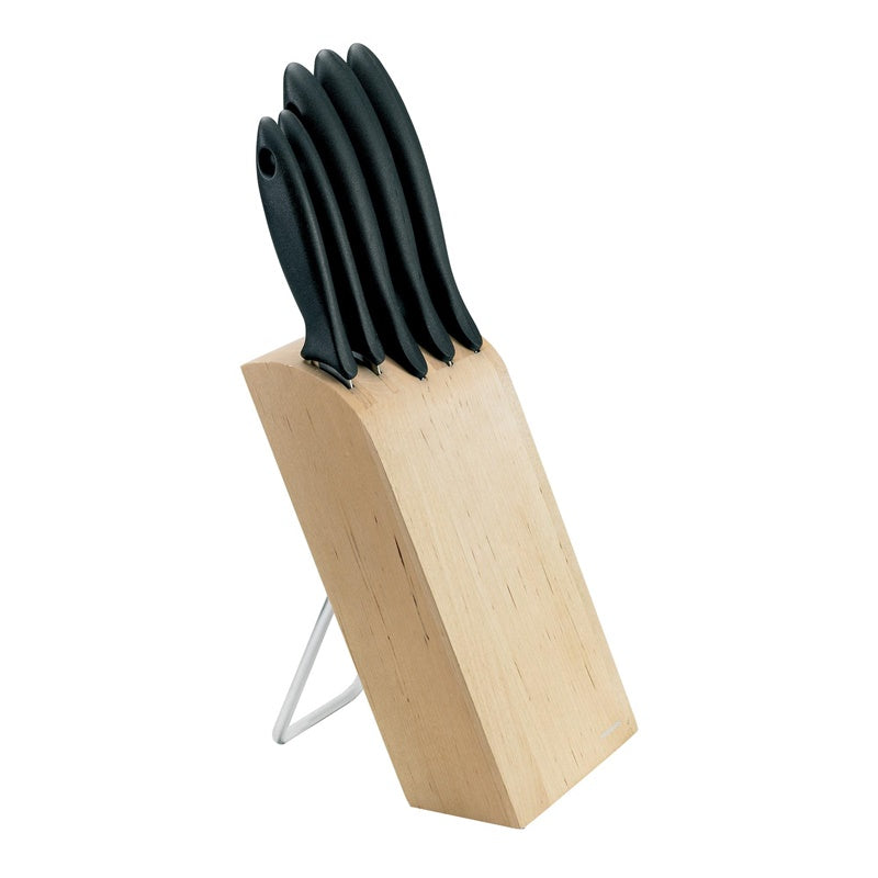 Fiskars Essential Knife Set with Stand, 5 pcs