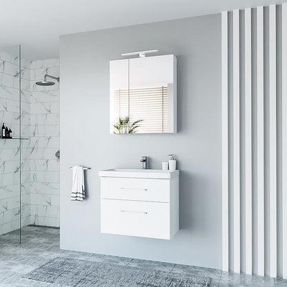 Wall-mounted bathroom cabinet Riva SV61-2, white