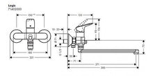 Vonios maišytuvas Hansgrohe Logis 71402000