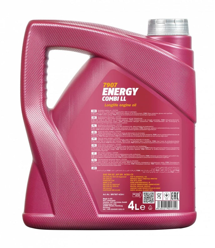 OLEJE SILNIKOWE MANNOL ENERGY COMBI LL 5W-30 5L