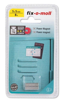 Magnesy Fix-O-Moll 3562805, 5 x 5 mm, 8 szt.