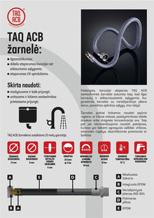 Wąż hydrauliczny Tucai Taq ACB, V1/2''-V1/2", 80 cm