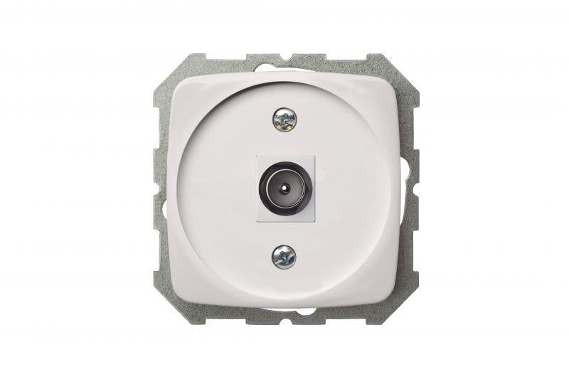 Antenna socket LIREGUS ALFA, white
