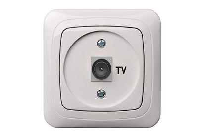 Antenna socket LIREGUS ALFA, white