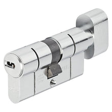 Abus cylinder lock with knob, 70 mm, nickel-plated