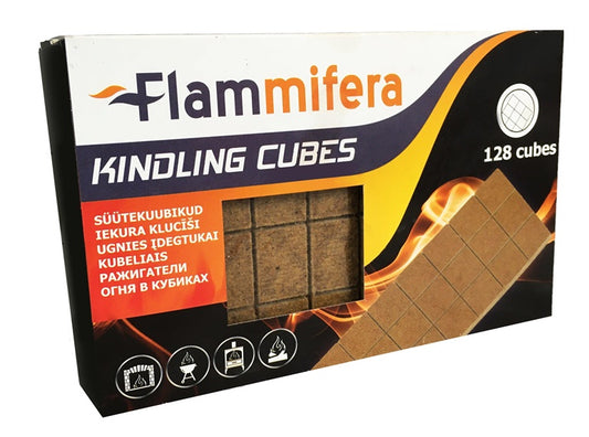 Firelighters in cubes, 128 pcs.