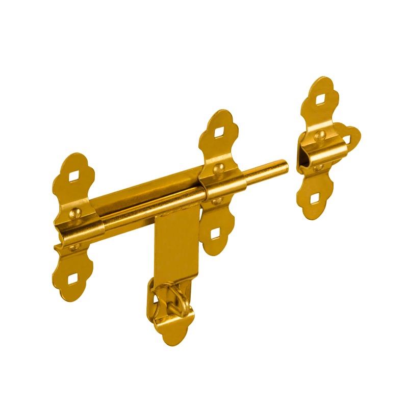 Door bolt Domax 8651, yellow, 200 mm x 200 mm