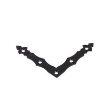 Ozdobny narożnik 4cm x 30cm, lakierowany stop metalu, czarny