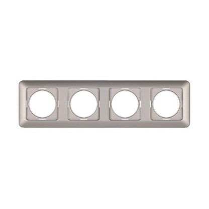 Four-gang frame VILMA SL250, metallic color