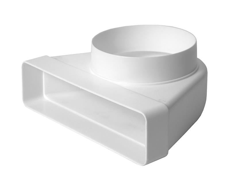 Ventilation elbow EUROPLAST KLD25 220 x 55mm D125 90°