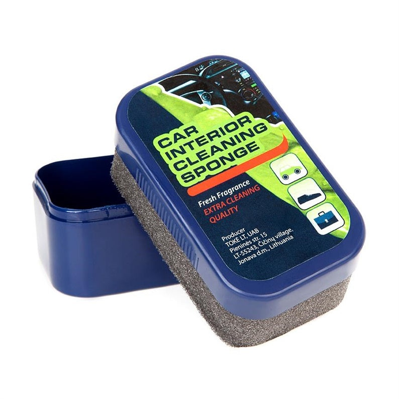 Car interior sponge for trim cleaning