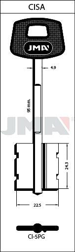 Półfabrykat klucza „CI-5.PG” (JMA)