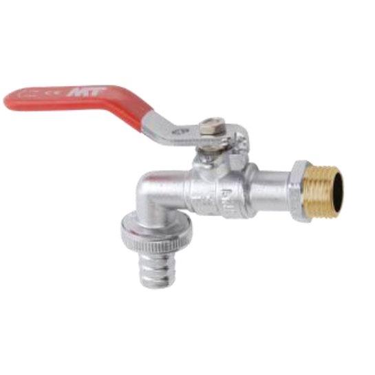 Kran ogrodowy 414701520, 1/2", 3/4" z gwintem zew.