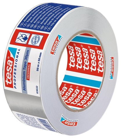Adhesive aluminum tape, Tesa, Universal, 50 m x 50 mm