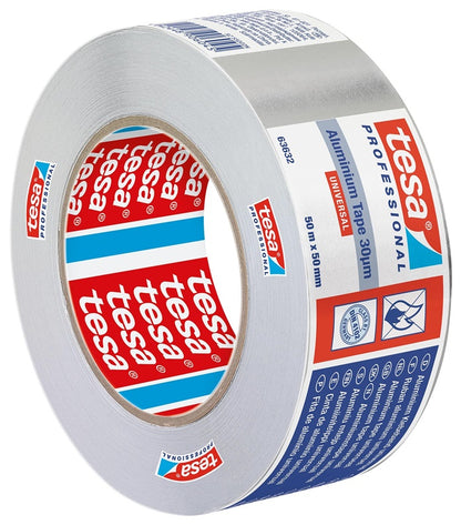 Adhesive aluminum tape, Tesa, Universal, 50 m x 50 mm
