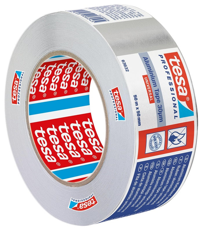 Adhesive aluminum tape, Tesa, Universal, 50 m x 50 mm