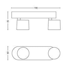 Reflektor PHILIPS STAR 562423116, 2 × 4,5 W, LED
