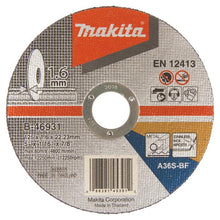 Cutting disc Makita B-46931, 125 x 1.6 x 22.23 mm