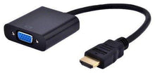 Adapter GEMBIRD HDMI M, VGA F, czarny A-HDMI-VGA-03