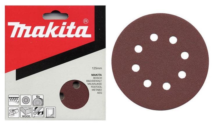 Tarcze szlifierskie Makita P-43577, nr 120, Ø125 mm, 10 szt.