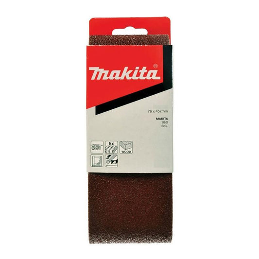 Sanding belt Makita P-37091, No. 40, 457 x 76, 5 pcs