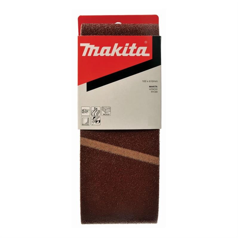 Šlifavimo juosta Makita P-36893, Nr 60, 610 x 100, 5 vnt