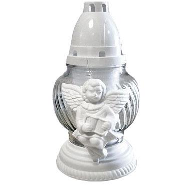 Grave Candle Angel, burns 27 h, 100 g.