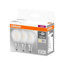 LED light bulb Osram P40, 4W, E14, 2700K, 470lm, 3 pcs.