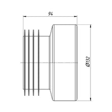 Unitazo mova Ani Plast W0210EU, Ø 132 mm, balta