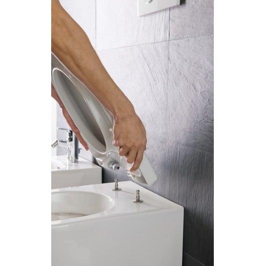 DESKA SEDESOWA Z POKRYWĄ LAUFEN PRO BIAŁA 44.5cm x 37cm