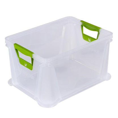 Storage box KEEEPER, 20 l, transparent, 39×29×22 cm
