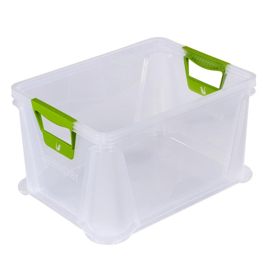 Storage box KEEEPER, 20 l, transparent, 39×29×22 cm