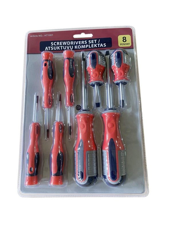 Screwdriver set HT1001, 8 pcs.