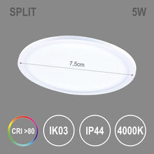 Įmontuojamas šviestuvas Tope Split R NW, 5W, LED, 4000K